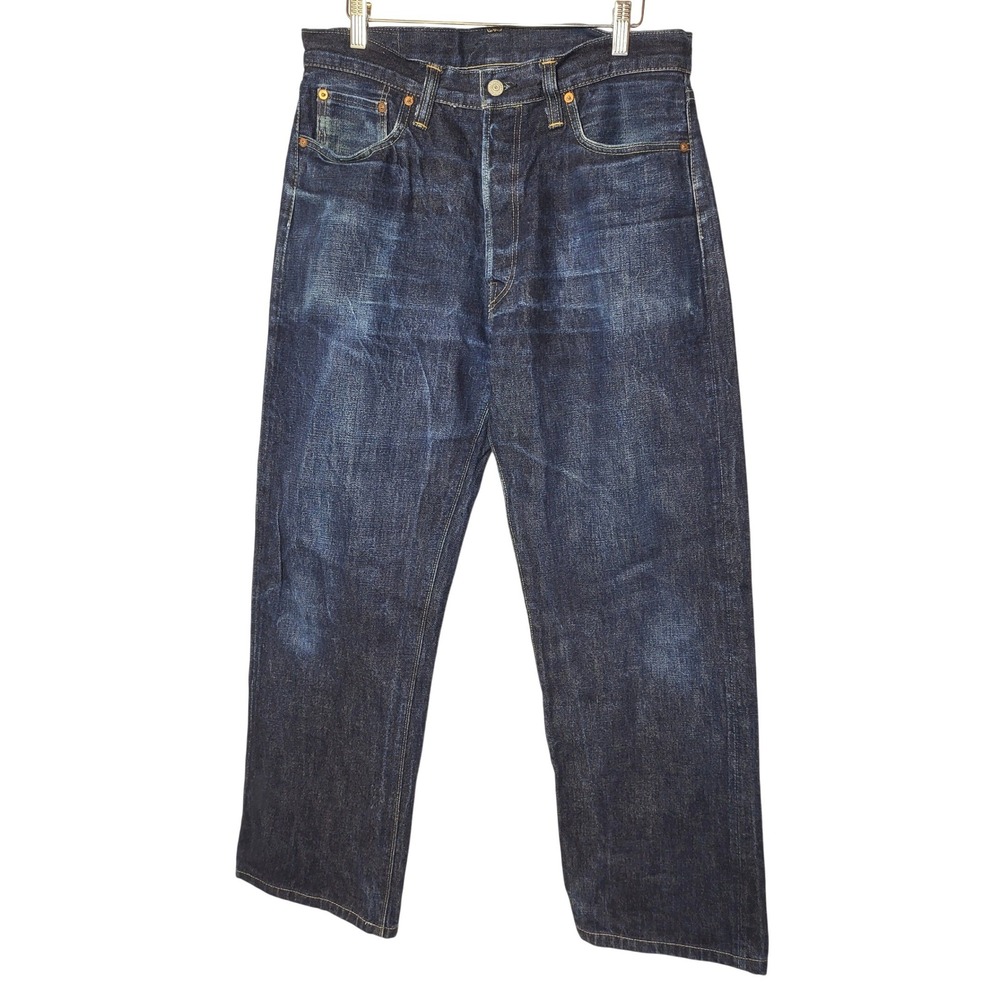 Sugar Cane 1947 Japanese Selvedge Button Fly Blue Denim Jeans 14.25 oz Men 33X28